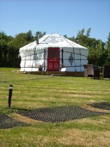 Hemsford yurt with woodburner