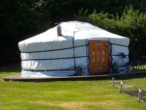 Hemsford yurt with woodburner